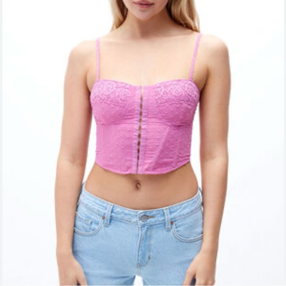 LA hearts lace corset top